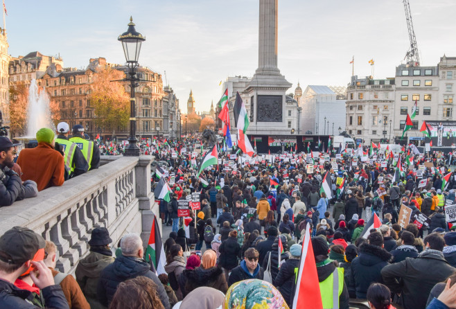 Thousands March In Solidarity With Palestine In London