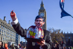 Plant-based COP28 protest in Westminster