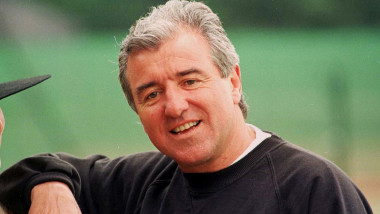 1996 of England team coach Terry Venables looking relaxed