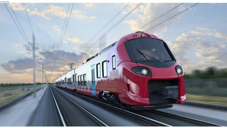 Primul tren nou cumpărat de România în ultimii 20 de ani va ajunge în țară sâmbătă seara