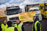 Polish hauliers block Ukraine border crossings in Dorohusk - 06 Nov 2023