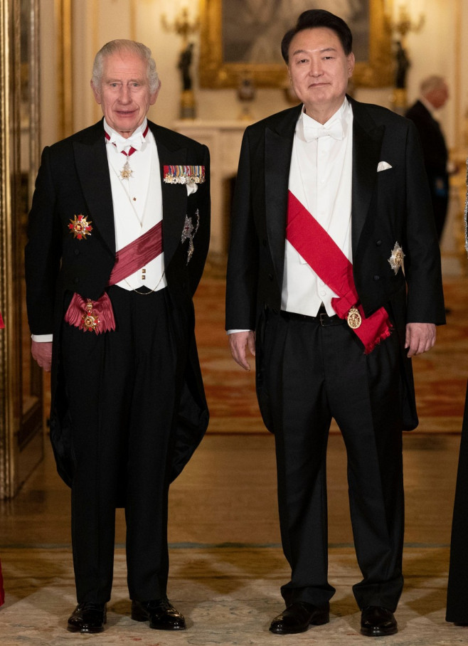 President of South Korea Yoon Suk Yeol State Visit, Ceremonial Welcome, Horse Guards Parade, London, UK - 21 Nov 2023