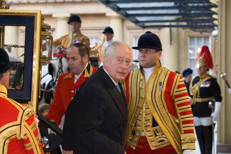 President of South Korea Yoon Suk Yeol State Visit, Ceremonial Welcome, Horse Guards Parade, London, UK - 21 Nov 2023