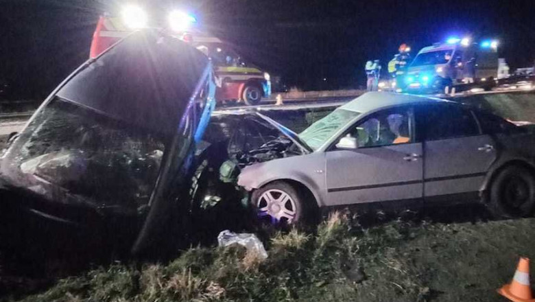 masini distruse intr-un accident, in teleorman