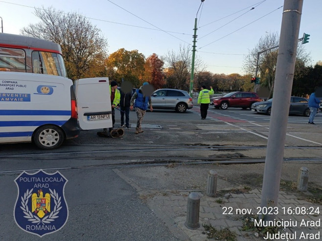 accident tramvaie arad