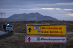 Checkpoint in Grindavik, Iceland - 17 Nov 2023