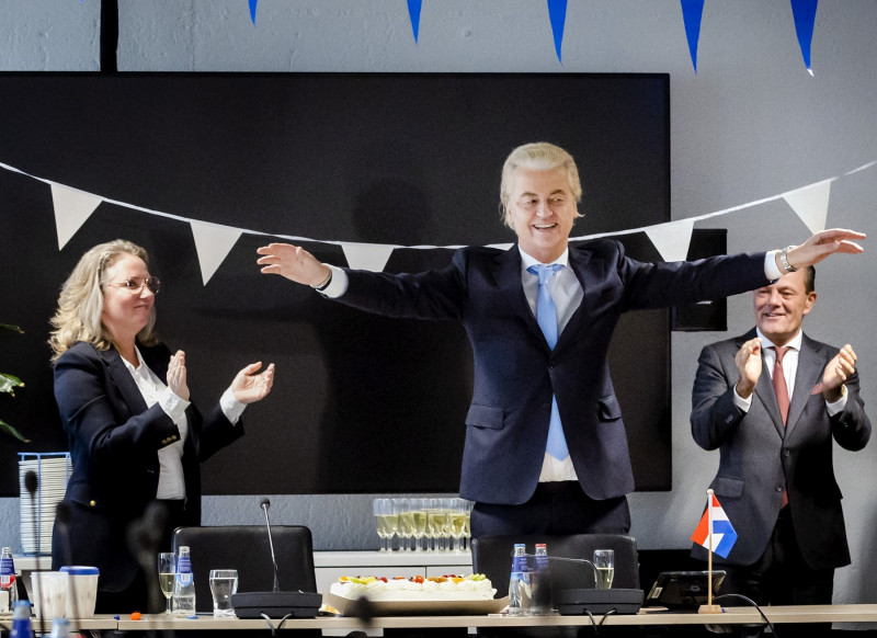 Geert Wilders one day after the House of Representatives elections