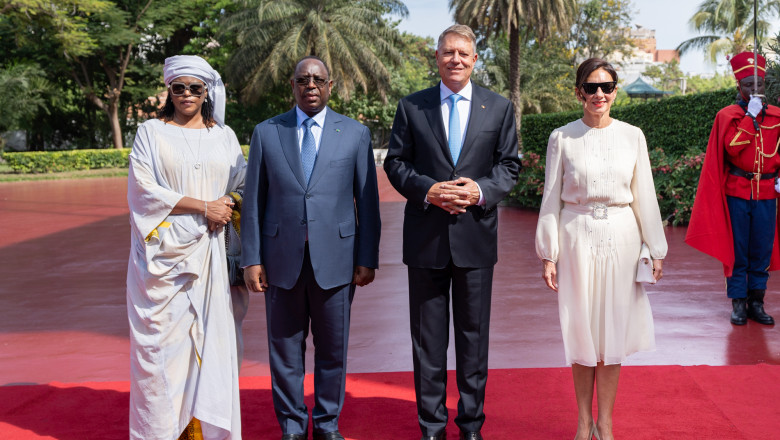 Klaus Iohannis și președintele Senegalului, Macky Sall.