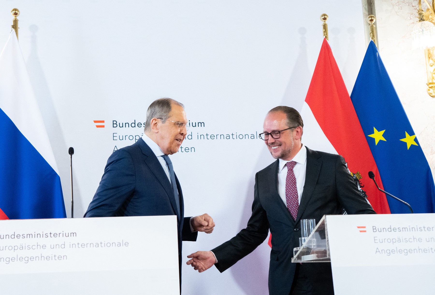 Ministrul austriac de externe s-a întâlnit cu Serghei Lavrov