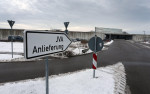 20 December 2022, Bavaria, Gablingen: "JVA Anlieferung" can be read on a sign in front of Gablingen Prison. After about two and a half years in the high-security prison in Burg, the right-wing extremist and anti-Semitic assassin from Halle is now serving