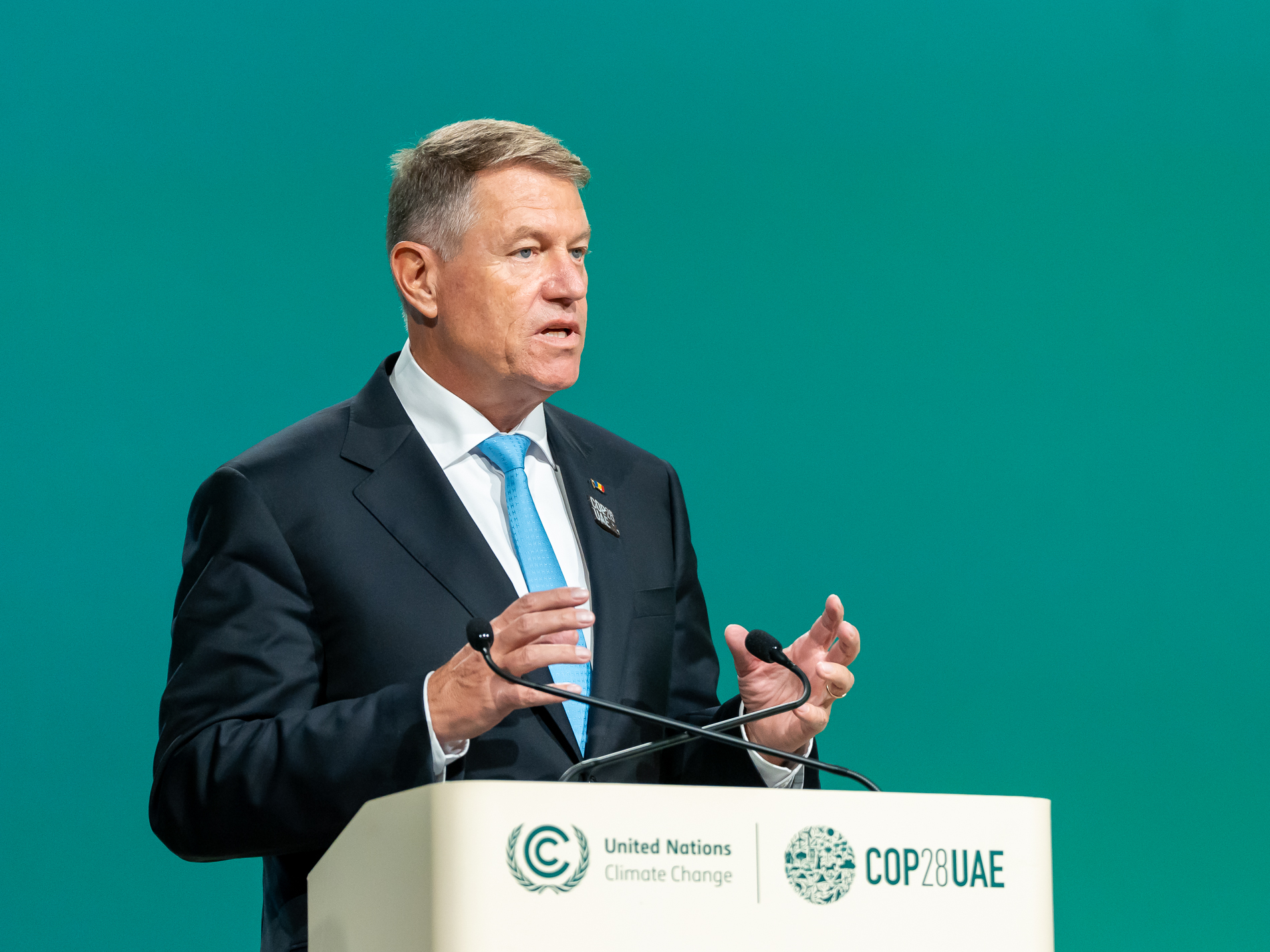 Iohannis: România a redus emisiile de gaze cu efect de seră cu peste două treimi în ultimii 30 de ani, în timp ce și-a mărit PIB-ul