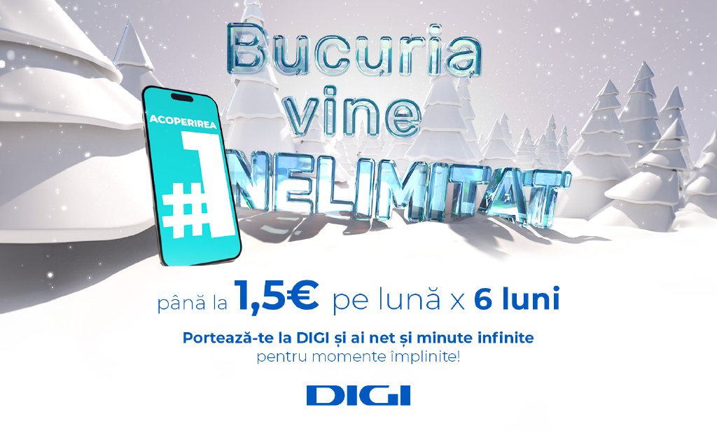 De Sărbători, “Bucuria vine Nelimitat” la DIGI