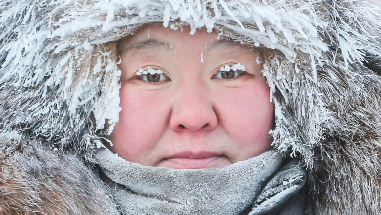 Winter in Yakutsk, Russia