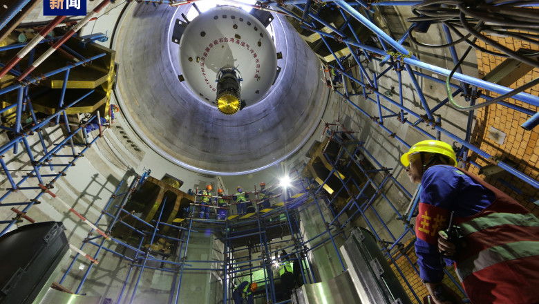 reactor nuclear coborat in centrala nucleara de la shidao bay, china