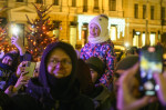 Christmas Tree At The Sofiyska Square In Kyiv