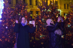 Christmas Tree At The Sofiyska Square In Kyiv