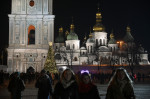 Christmas Tree on Sofiivska Square, Kyiv, Ukraine - 6 Dec 2023