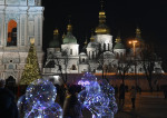Christmas Tree on Sofiivska Square, Kyiv, Ukraine - 6 Dec 2023