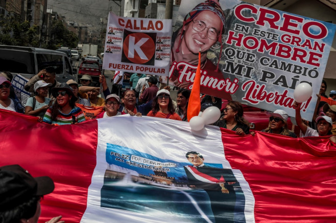 Former President Alberto Fujimori is released from Barbadillo prison in Peru