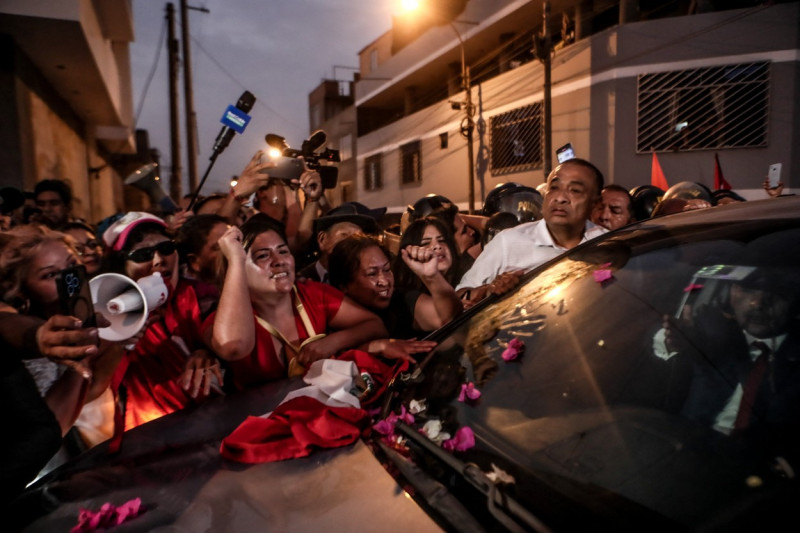 Former President Alberto Fujimori is released from Barbadillo prison in Peru