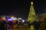 Christmas Tree At The Sofiyska Square In Kyiv