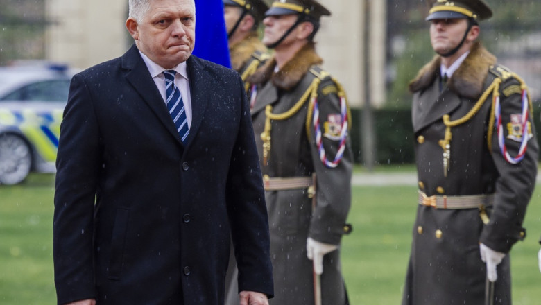 Premierul Slovaciei, Robert Fico.