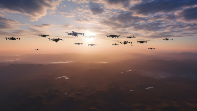 Autonomous Drone Fleet Managed by AI