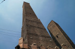 Asinelli and Garisenda towers in Bologna, Italy.