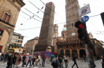 Vittorio Sgarbi Visits Bologna Due to Garisenda Tower Problem, Italy - 25 Oct 2023