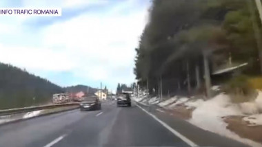 Accidentul cu 3 mașini de pe DN1, la Predeal, a fost filmat