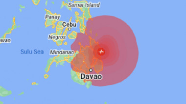 reprezentare harta cutremur in filipine