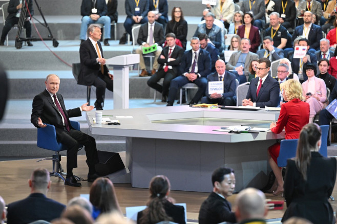 “Results of the Year” program with Russian President Vladimir Putin at Gostiny Dvor. In 2023, a direct line with citizens and a large annual press conference with journalists will be held in a combined format.