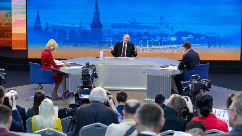 RUSSIA MOSCOW PUTIN ANNUAL PRESS CONFERENCE Q&amp;A SESSION