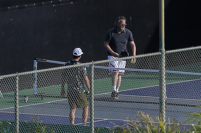 *PREMIUM-EXCLUSIVE* Matthew's Last Game: An Hour of Pickleball Before Tragic Goodbye **File Photos**