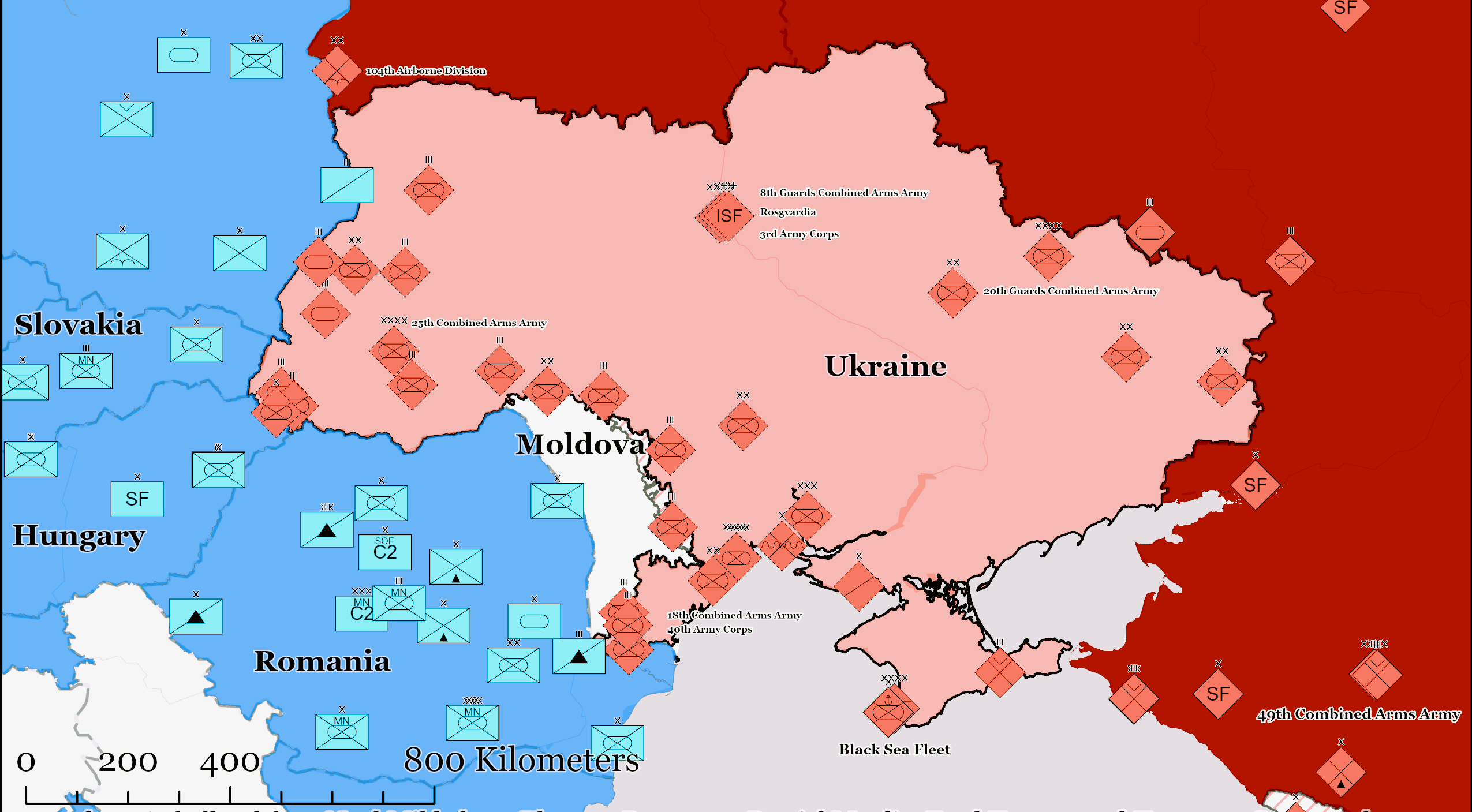 SIMULARE: Ce trupe ruse vor amenința granița României dacă Putin câștigă războiul în Ucraina