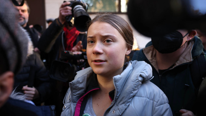 Greta Thunberg Appears In Court For Climate Action Outside Mayfair Hotel