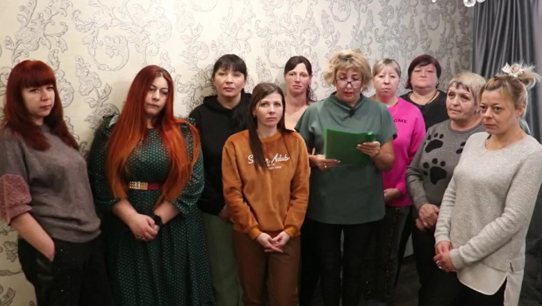Russian wives and mothers beg Vladimir Putin to allow home their mobilised men who are suffering from 'fleas and scabies' at the frontline