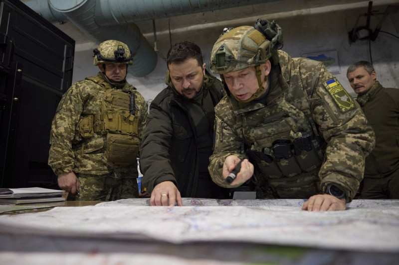 Ukrainian President Volodymyr Zelenskyy Visits Frontline Troops in Kupyansk