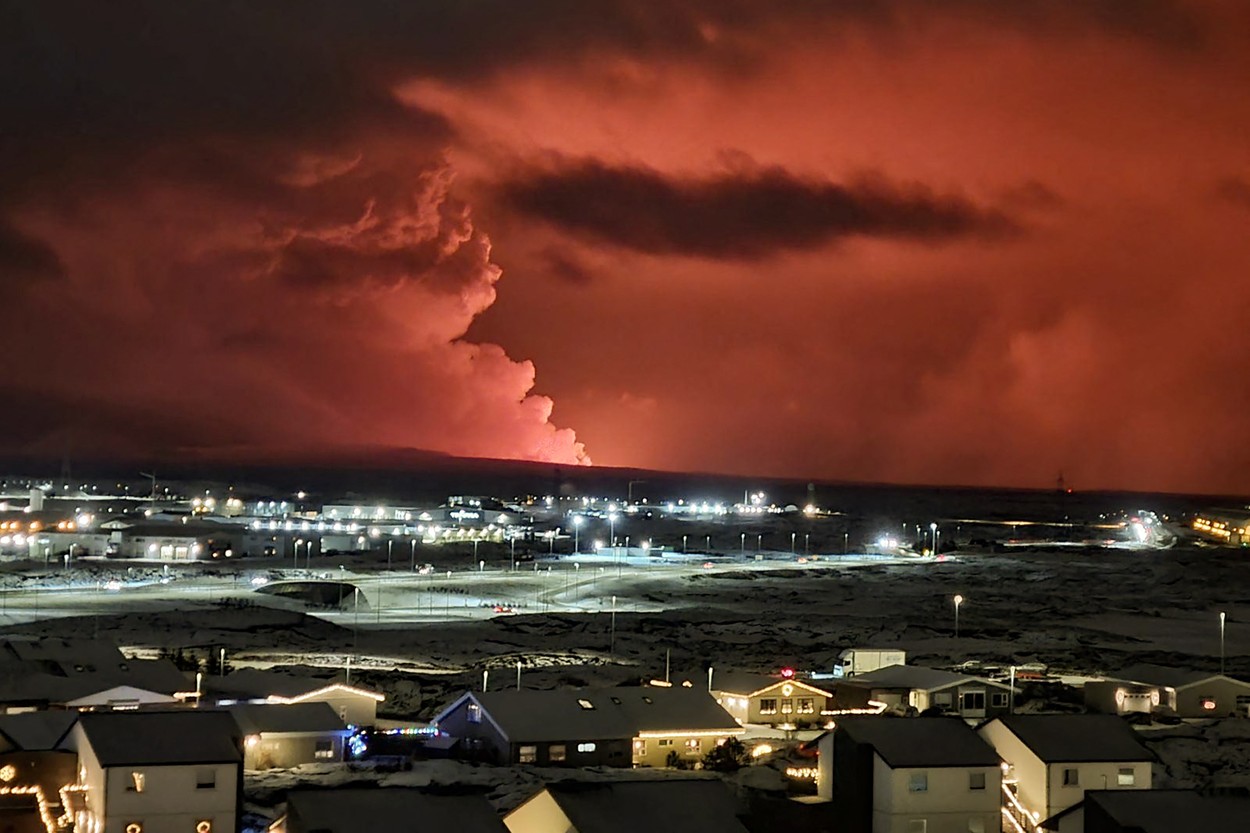 O nouă erupție vulcanică a avut loc în Islanda. Este a patra în trei ani