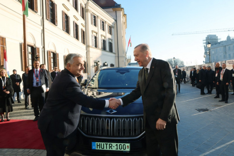 Turkish President Recep Tayyip Erdogan in Hungary