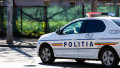 masina de politie pe sosea
