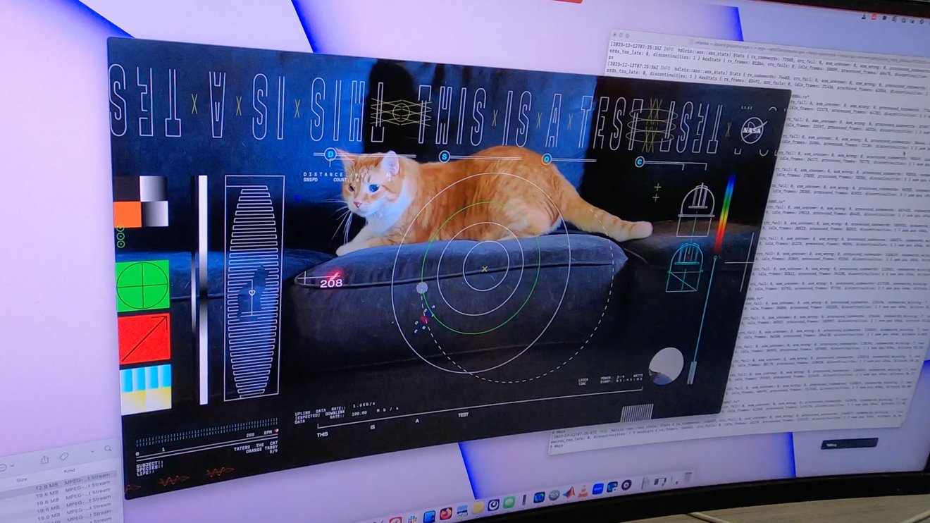 Un videoclip cu o pisică, transmis de NASA de la 30 de milioane de kilometri distanţă de Pământ cu ajutorul razelor laser
