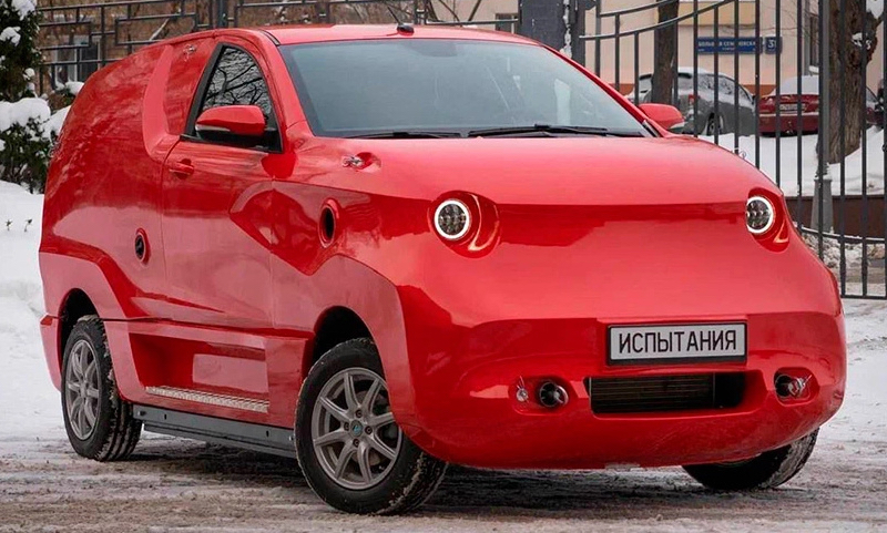 Cea mai urâtă mașină din lume. Rușii au prezentat primul prototip al mașinii electrice Avtotor