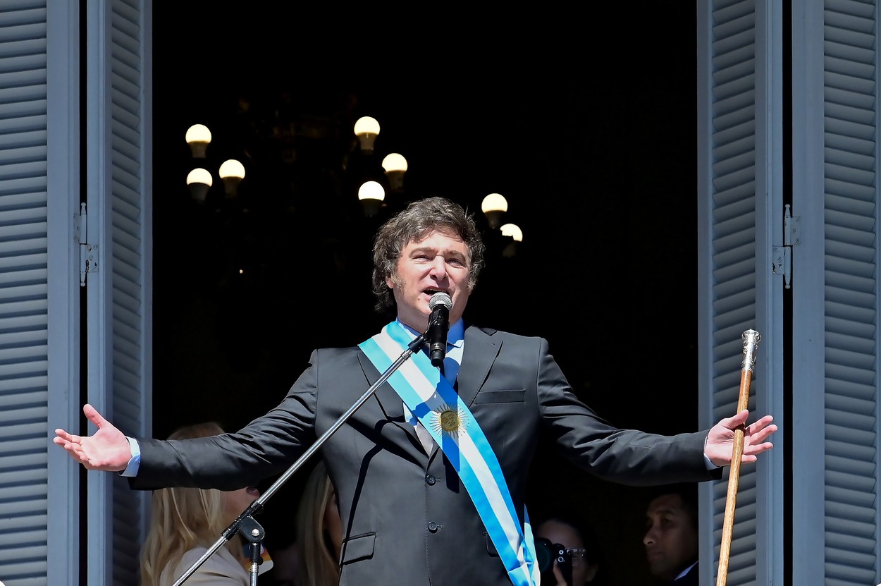 În discursul inaugural, Javier Milei i-a avertizat pe argentinieni că urmează un "tratament șoc" pentru că "nu sunt bani"