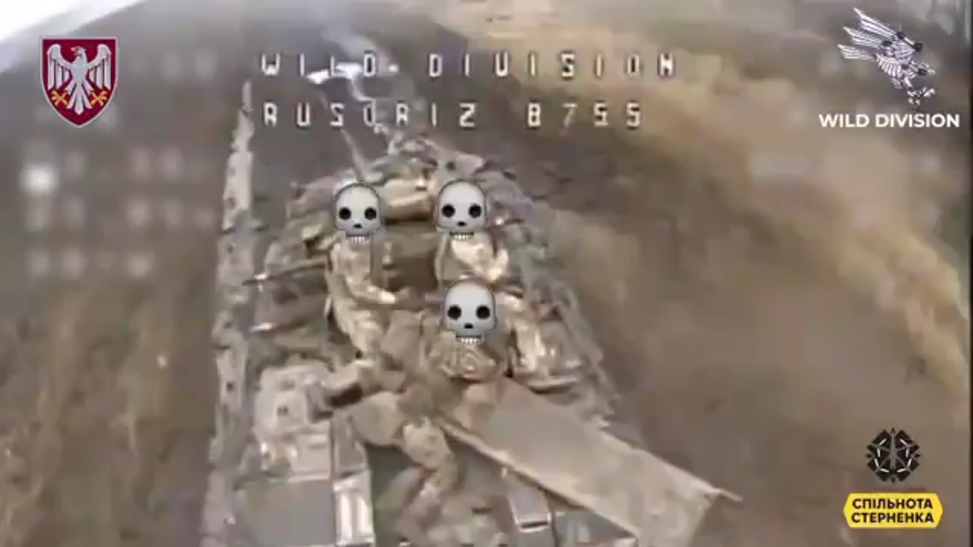 VIDEO. Dronele kamikaze ale ucrainenilor vânează blindatele rusești în apropiere de Avdiivka