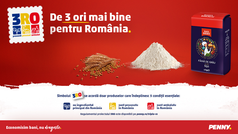 (P) Peste 800 de produse 3RO disponibile în magazinele PENNY sunt semnalizate la raft cu simbolul 3RO