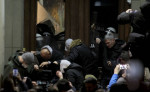 24.12.2023 Belgrade(Serbia) Politics/ opposition protest after irregularities during parliamentary and local elections O