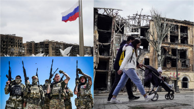 Imagini din teritoriile ucrainene ocupate de Rusia