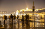 Danube River overfloods in Budapest