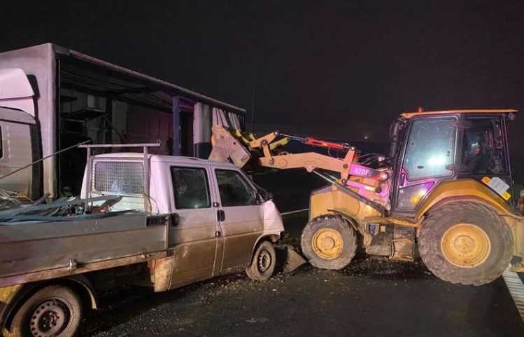 Accident cu 4 victime pe tronsonul nedeschis al Autostrăzii A3